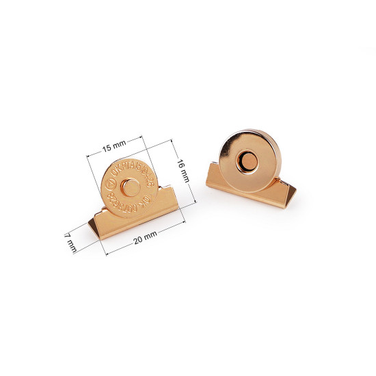Închizătoare magnetică ø15 mm - Nichel (100 Bucăți) Închizătoare magnetică ø15 mm - Nichel (100 Bucăți)