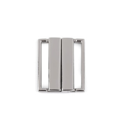 Închizătoare metalică lățime 25 mm - Nichel (1 Pereche)