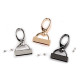 Carabină metalică pivotantă cu capăt pentru curea lățime de 25 mm - Auriu (10 Bucăți) Carabină metalică pivotantă cu capăt pentru curea lățime de 25 mm - Auriu (10 Bucăți)