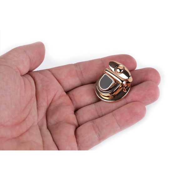 Închizatoare pentru geantă 30x34 mm - Auriu rose (10 Seturi)
