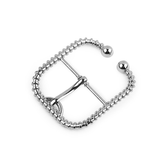 Cataramă metalică, orificiu 40 mm - Nichel (1 Bucată)