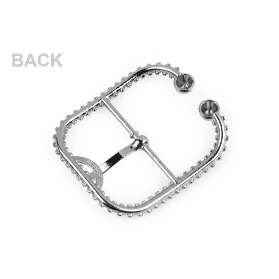 Cataramă metalică, orificiu 40 mm - Nichel (1 Bucată)