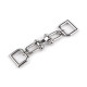 Închizătoare decorativă, lățime buclă 15 mm - Nichel (1 Pereche) Închizătoare decorativă, lățime buclă 15 mm - Nichel (1 Pereche)
