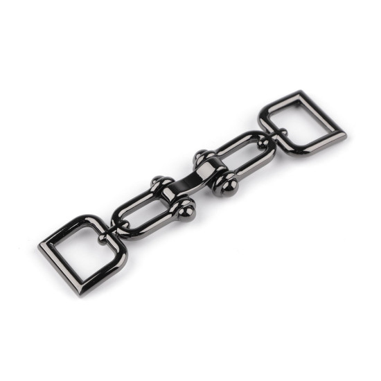 Închizătoare decorativă, lățime buclă 15 mm - Nichel (1 Pereche) Închizătoare decorativă, lățime buclă 15 mm - Nichel (1 Pereche)
