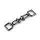 Închizătoare decorativă, lățime buclă 15 mm - Nichel (1 Pereche) Închizătoare decorativă, lățime buclă 15 mm - Nichel (1 Pereche)