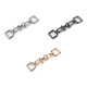 Închizătoare decorativă, lățime buclă 15 mm - Nichel (1 Pereche) Închizătoare decorativă, lățime buclă 15 mm - Nichel (1 Pereche)