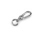 Carabină metalică pivotantă cu ochi carabină 17 mm - Nichel (18 Bucăți) Carabină metalică pivotantă cu ochi carabină 17 mm - Nichel (18 Bucăți)