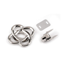 Închizătoare pentru geantă 49x49 mm - Nichel (1 Set)
