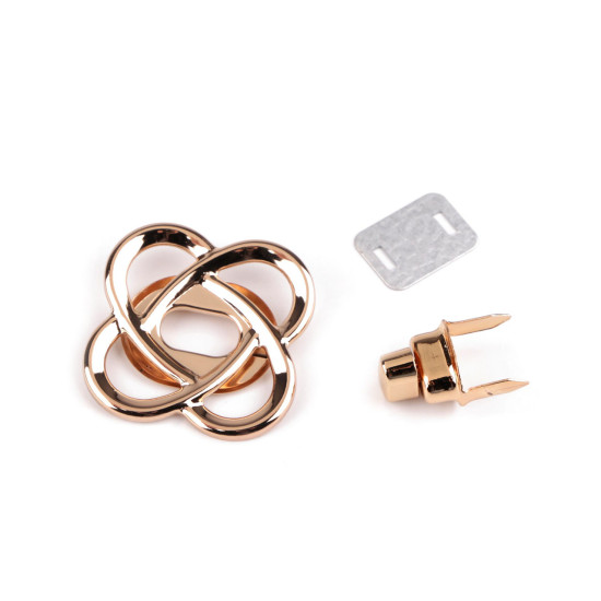 Închizătoare pentru geantă 49x49 mm - Nichel (5 Seturi) Închizătoare pentru geantă 49x49 mm - Nichel (5 Seturi)