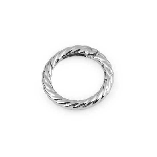 Carabină decorativă rotundă ø25 mm - Nichel negru (1 Bucată)