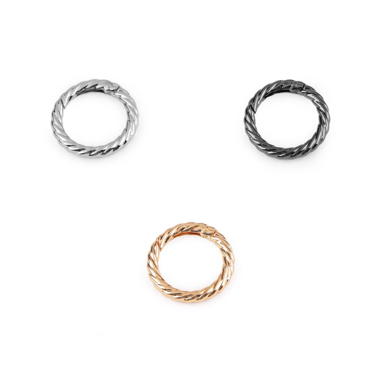 Carabină decorativă rotundă ø25 mm - Nichel negru (1 Bucată)