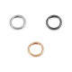 Carabină decorativă rotundă ø25 mm - Nichel negru (1 Bucată)