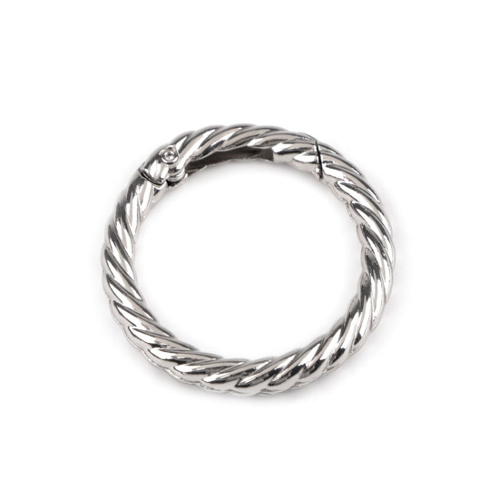 Carabină decorativă rotundă ø32 mm - Nichel negru (10 Bucăți) Carabină decorativă rotundă ø32 mm - Nichel negru (10 Bucăți)