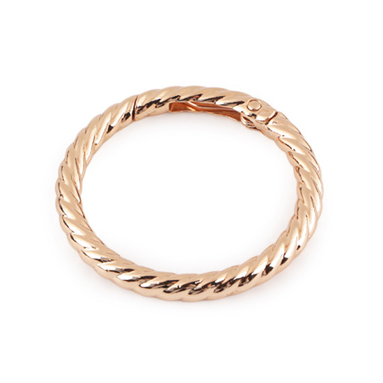 Carabină decorativă rotundă ø38 mm - Nichel negru (10 Bucăți) Carabină decorativă rotundă ø38 mm - Nichel negru (10 Bucăți)