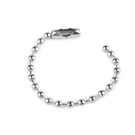 Lanț cu bile agățătoare de 8 cm - Nichel (500 Bucăți) Lanț cu bile agățătoare de 8 cm - Nichel (500 Bucăți)