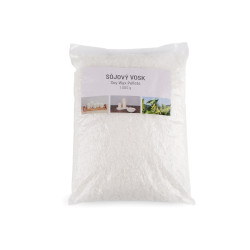Ceară de soia - pelete pentru fabricarea lumânărilor 1000 g - Alb natural (1 Sac)