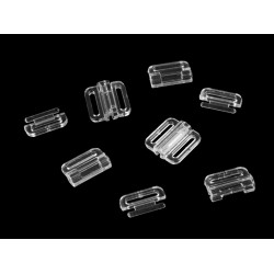 Închizătoare pentru costum de baie, lățime 10 mm - Transparent (100 Perechi)