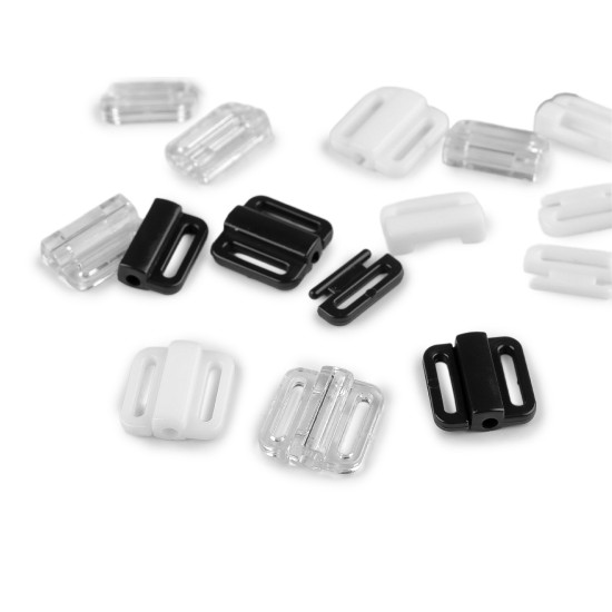 Închizătoare pentru costum de baie, lățime 10 mm - Negru (20 Perechi) Închizătoare pentru costum de baie, lățime 10 mm - Negru (20 Perechi)