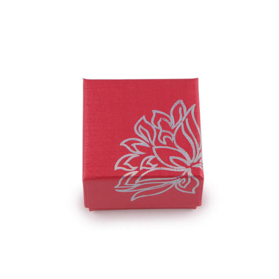 Cutie de bijuterii 5x5 cm - Roșu deschis (50 Bucăți)