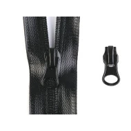 Cursor fermoar spiralat impermeabil, 7 mm (pachet 5 buc.) - negru