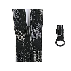 Cursor fermoar spiralat impermeabil, 7 mm (pachet 5 buc.) - negru