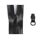 Cursor fermoar spiralat impermeabil, 7 mm (pachet 5 buc.) - negru Cursor fermoar spiralat impermeabil, 7 mm (pachet 5 buc.) - negru