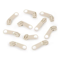 Cursor fermoar spiralat, 5 mm (pachet 10 buc.) - Amurg