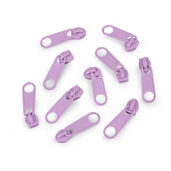 Cursor fermoar spiralat, 5 mm (pachet 10 buc.) - Liliac