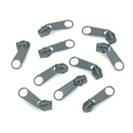 Cursor fermoar spiralat, 5 mm (pachet 10 buc.) - Zinc