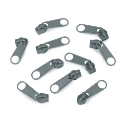 Cursor fermoar spiralat, 5 mm (pachet 10 buc.) - Zinc