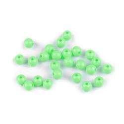 Mărgele din plastic, Ø8 mm (pachet 25 buc.) - verde pastel deschis
