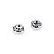 Mărgele metalice / distanțiere decorative, 7x9 mm (pachet 5 buc.)