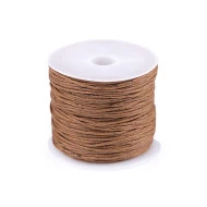Șnur din bumbac cerat, Ø 0.8 mm (rola 25 m) - maro coniac