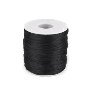 Șnur satinat, Ø1 mm (rola cca. 80 - 100 m) - negru
