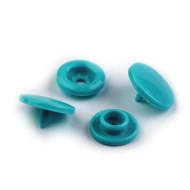 Capse plastic diametru 12 mm (pachet 50 seturi) - turcoaz