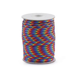 Cordelină paracord, Ø4 mm (rola 5 m) - multicolor