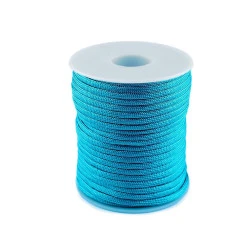 Cordelină paracord, Ø4 mm (rola 25 m) - turcoaz