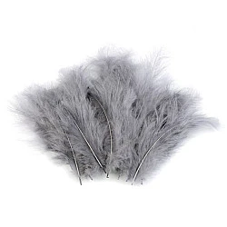 Pene decorative de struț, lungime 9-16 cm - gri