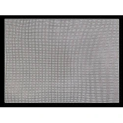 Plasă din plastic pentru brodat, 41 x 59 cm - alb