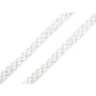 Șnur din bumbac, Ø5 mm (card 10 m) - alb