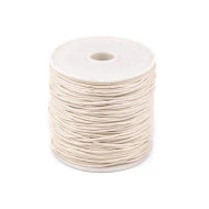 Șnur din bumbac cerat, Ø1 mm (rola cca. 20-30 m) - bej pal