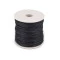 Șnur din bumbac cerat, Ø1 mm (rola cca. 20-30 m) - negru