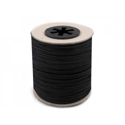 Șnur jaluzele, Ø1,4 mm (rola 100 m) - negru