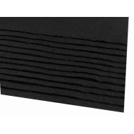 Coli fetru, 20x30 cm, 166 g / m², 2 bucati - negru
