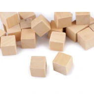 Cub lemn natur, 1.5 x 1.5 x 1.5 cm (pachet 20 buc.)
