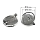 Bază broșă cu platou, Ø19 mm, platinum , 25 buc. Bază broșă cu platou, Ø19 mm, platinum , 25 buc.