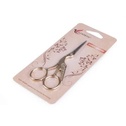 Foarfecă pentru broderie, model barză, lungime 11 cm