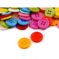 Nasturi plastic, mix de culori, mărimea Ø15 mm, 100 buc.