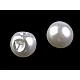 Perle de cusut / nasturi, Ø14 mm, crem sidefat, 10 buc. Perle de cusut / nasturi, Ø14 mm, crem sidefat, 10 buc.
