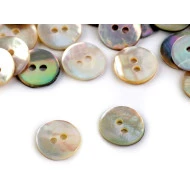 Nasturi sidef natural, mărimea Ø10 mm, sidef, 20 buc.